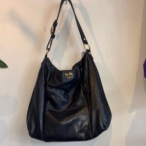 Coach Midnight Black Hobo Bag